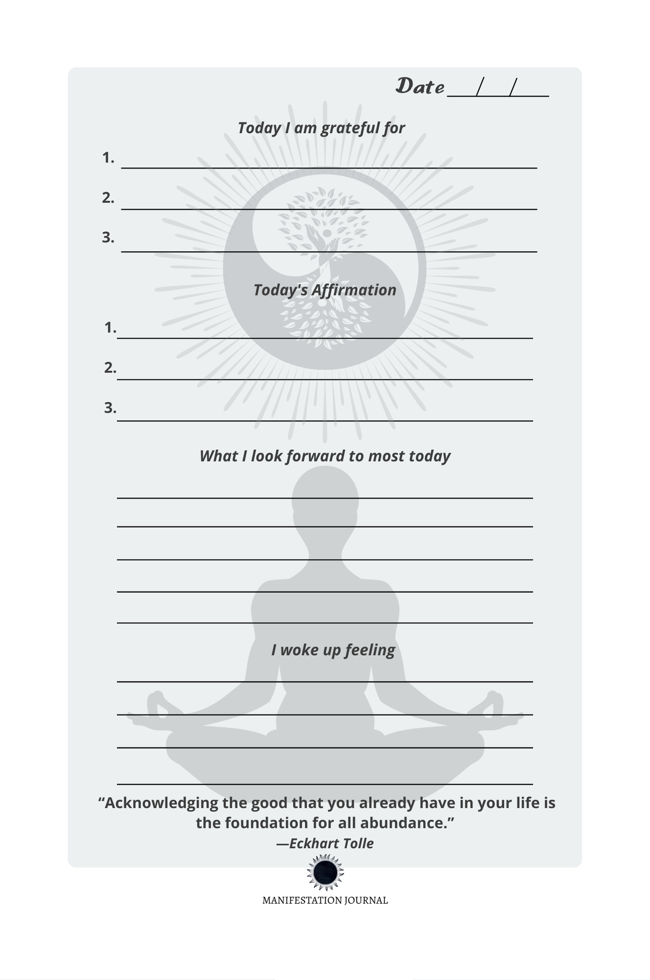 MANIFESTATION JOURNAL - THE BUTTERFLY EFFECT